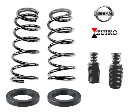 Kit 2 Resortes Amortiguador Traseros Sentra B15 2001 - 2006 Foto 2