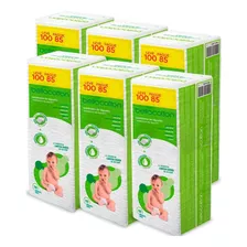 Kit 6 Quadrados De Algodão Bellacotton Para Bebê - 600 Unids