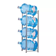 Rack Para 4 Bidones De Agua 20l Estante Organizador Hierro