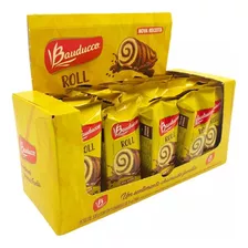 Bolinho Roll Baunilha Recheio Chocolate Bauducco 15x34g