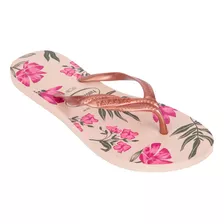 Chinelo Havaianas Fantasia Romântica Sandália Rosa Floral