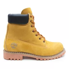 Bota Timberland Inch 7 Forro De Couro Feminina