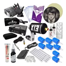 Kit Tatuagem X13 Máquina Profissional Completo Bivolt Tatto