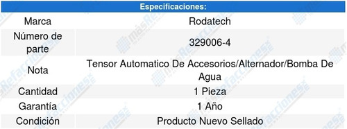 Tensor Accesorios Saab 9-7x 6l V8 08 A 09 Rodatech 5662372 Foto 2