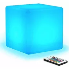 16 Colores Rgb 4 Modos Cubo De Luz Led Recargable Imper...