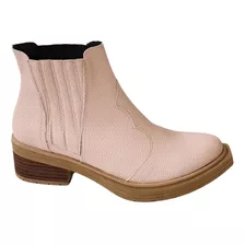 Bota Texana Corta Con Elasticos, Texana De Mujer 