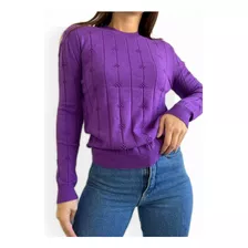 Sweater Tejido Canelón Bremer Florencia Mujer