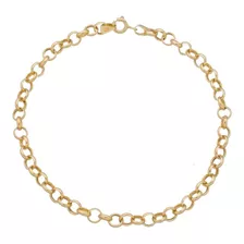 Pulseira Portuguesa Feminina De Ouro 18k 750 Fio1,20mm