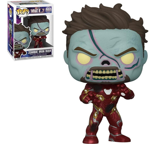 Figura De Acción  Iron Man Zombie Pop De Funko Marvel
