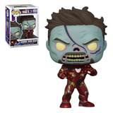 Figura De AcciÃ³n  Iron Man Zombie Pop De Funko Marvel