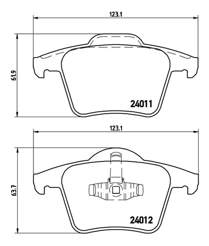 Balatas Traseras / Volvo Xc90 2.5t 2004 A 2007 Semimetlica Foto 2