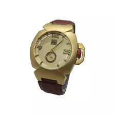 Relógio Quiksilver Foxhound Leather - Dourado