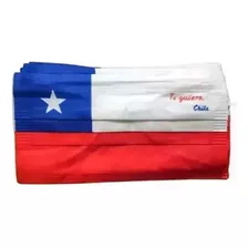 Mascarillas Bandera Chile Patriota Pack 20 Unidades 