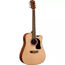 Guitarra Washburn Electroacustica Ad5ce Natural O Negra Cuot