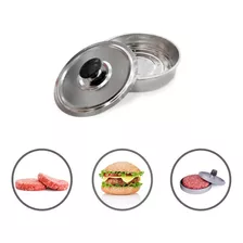 Molde Para Hamburguesas Hamburguesera 10 Cm Acero Inox Color Plateado