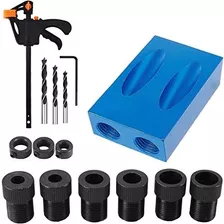 15 Degree Hole Screw Jig Dowel Drill Joinery Kit Posi...