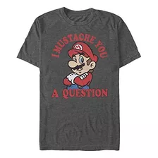 Nintendo Camiseta Con Póster De Super Mario Moustache You A 