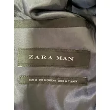 Terno Zara Slim Preto Masculino 38 Eua + Calça 31 Usa