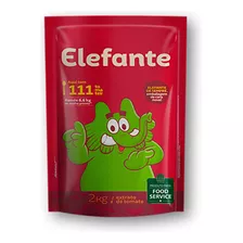 Extrato De Tomate Sachê Elefante 111 Tomates Rende 6,6kg 2kg