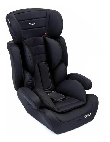 Cadeirinha Cosco Kids, Tour, 9 A 36 Kg, Preta Liso Preto