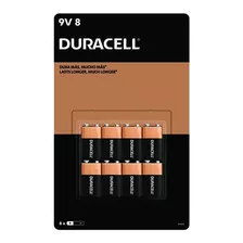 Pilas Cuadradas 9v Duracell Alcalinas Pack De 8 Baterias