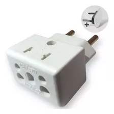 Plug Adaptador De Tomada 10a/20a Bob 3 Pinos + Brinde