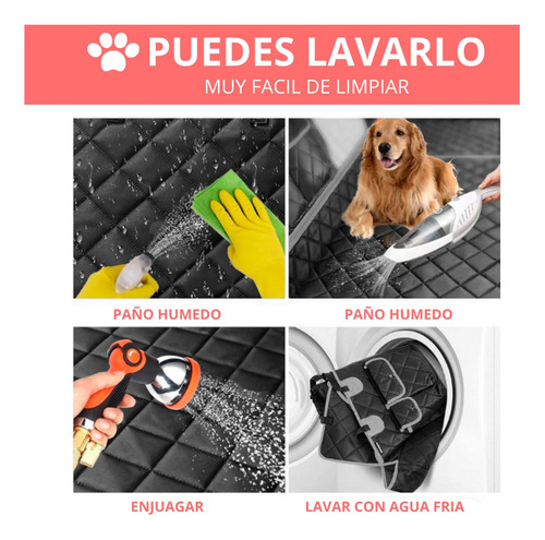 Protector Funda Cubre Asiento De Auto Perros Mascotas Imperm Foto 3