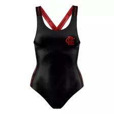 Body Maiô Flamengo Feminino Alça Ajustável Preto Praia