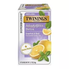 Twinings, Té Verde Con Sabor A Toronja Y Albahaca, 18 Bolsitas De Té, 36g (1,27 Oz)