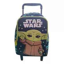 Mochila Baby Yoda 30cm -neopreno Con Carro .