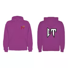 Sudadera Canguro De Corridos Tumbados Rosa