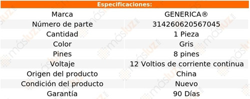 (1) Interruptor Maestro Control Espejo Gris S10 Blazer 95/97 Foto 2