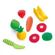 Set De Frutas Y Verduras Para Cortar Con Velcro - Calesita Color Multicolor