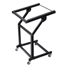 Un Soporte Ajustable Con Ruedas Para Mezcladora De Dj Equipo