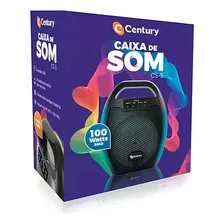 Caixa De Som Portátil Com Bluetooth, Usb E Luzes Century Cs5