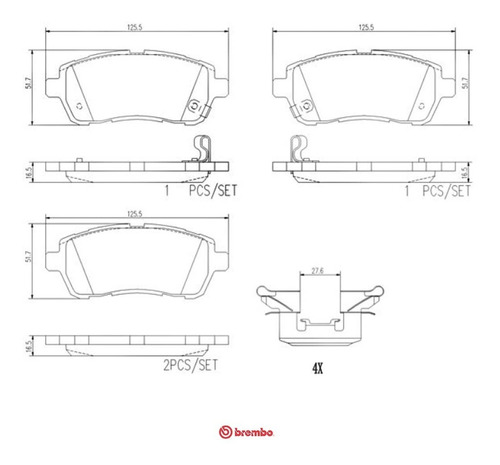 Balatas Delanteras Suzuki Swift 2018 1.0l Brembo Foto 3