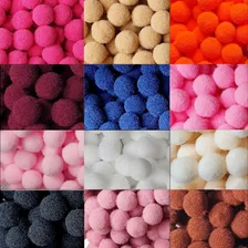 1000 Pompom Mini Bolinha P Artesanato 10mm - Melhor Preço