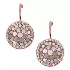 Fossil Women's Rose Gold-tone Drop Or Hoop Earrings, Color:.