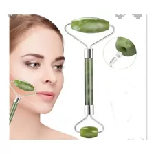 Massageador Facial Pedra Jade Rolo De Massagem Anti Estresse