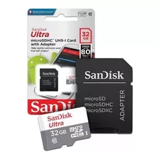 Cartão De Memória 32gb Ultra Classe 10 Original Sandisk Sd