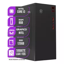 Pc Cpu Mancer, Intel Core I3, 8gb De Ram, Ssd 120gb