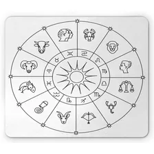 Ambesonne Astrology Alfombrilla De Raton, Diseño De Circu