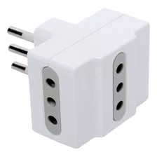 Adaptador Triple 10 A Blanco Halux