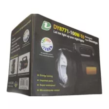 Lanterna Led Holofote Farolete D Dy-8771 Caça Pesca Trilha Cor Da Lanterna Preta Cor Da Luz Branca