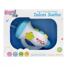 Trompeta Musical Con Luz Y Sonido Para Bebe Poppi Wd3614