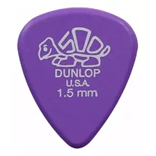 Palhetas Dunlop Delrin 500 1,5mm - 12 Un Cor Roxa Tamanho Pesado