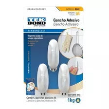Gancho Adesivo Onix M Tek Bond Ideal Para Todos Os Ambientes