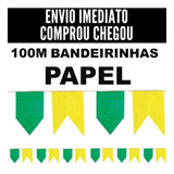 100 Metro Bandeirinha Papel Festa Junina Bandeirola PromoÃ§Ã£o