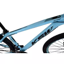 Bicicleta Aro 29 Ksw 24v - Cambios Index Hidraulico+trava Cor Azul Tamanho Do Quadro 17