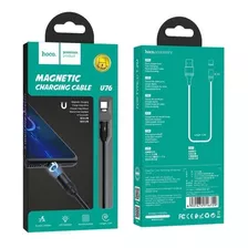 Cable Usb Magnetico Hoco. Solo Carga, (rapida) Tipo C Color Negro